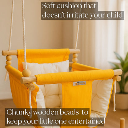 Indoor & Outdoor Baby Swing With Pillows | 6 Months to 4 Years