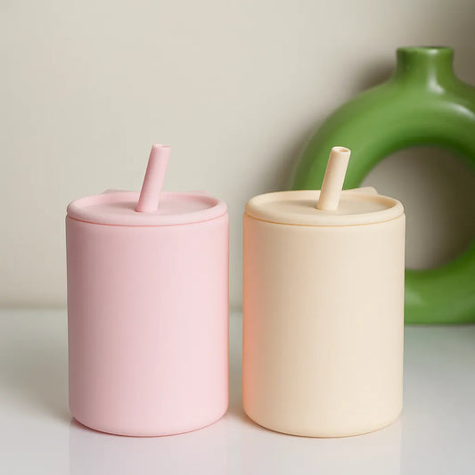 2-in-1 Silicone Sipper Cup for Babies and Toddlers, BPA-Free