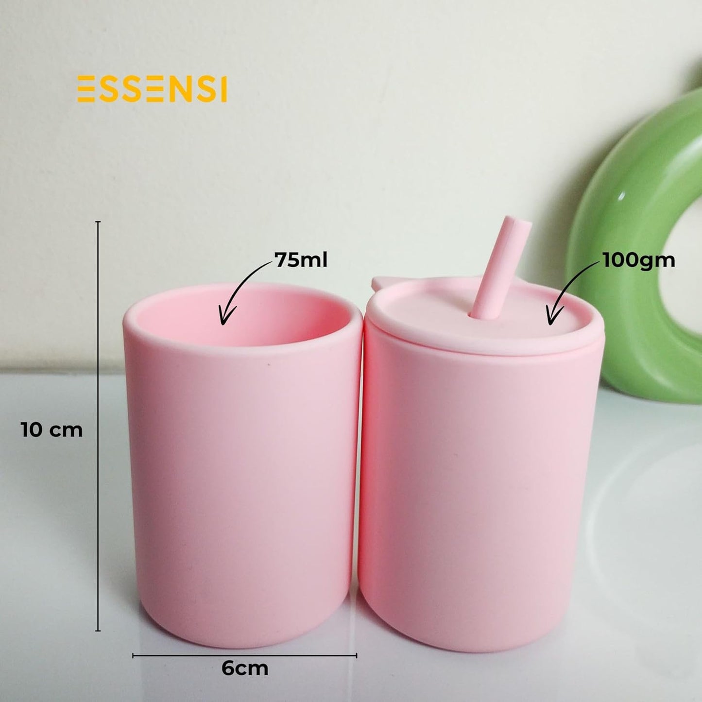 2-in-1 Silicone Sipper Cup for Babies and Toddlers, BPA-Free