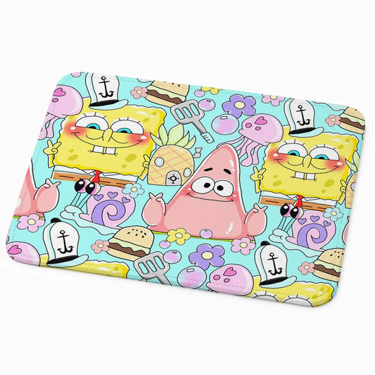 9x7 Inch Anti-Fray Mousepad for Students & Professionals | Non-Slip | Spongebob