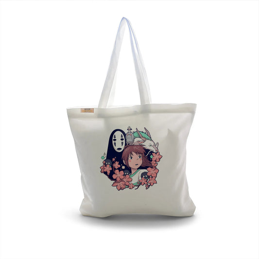 Canvas Tote Bag for Men & Women | 220 GSM Cotton, Premium Zipper, Coin Pouch (Spirited)