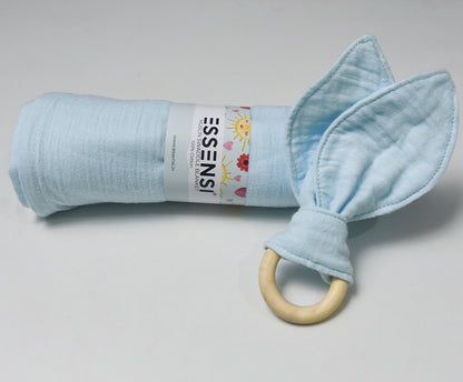 Muslin Swaddle Blankets for Babies | 2-Piece Large 100cm X 100cm | 100% Cotton