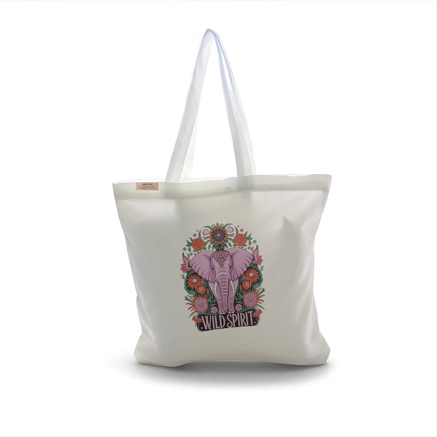 Canvas Tote Bag for Men & Women | 220 GSM Cotton, Premium Zipper, Coin Pouch| Wild Spirit